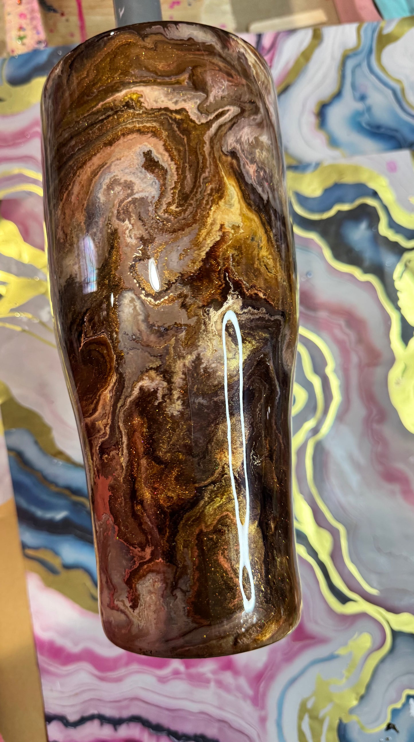 Coffee swirl 32oz caddy